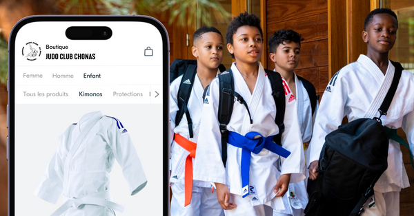 8,000 French judo and karate clubs equipped with an e-commerce